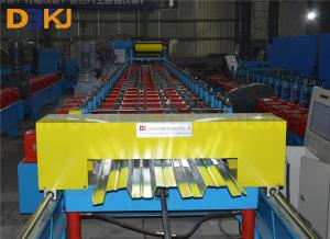 China 15m/Min 1.2mm Roof Deck Roll Forming Machine Automatic Hydraulic Cutting wholesale