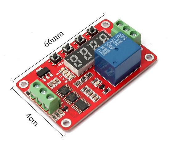 Quality 12V Multifunction LED Programmable Settings Cycle Time Switch Relay Module for sale