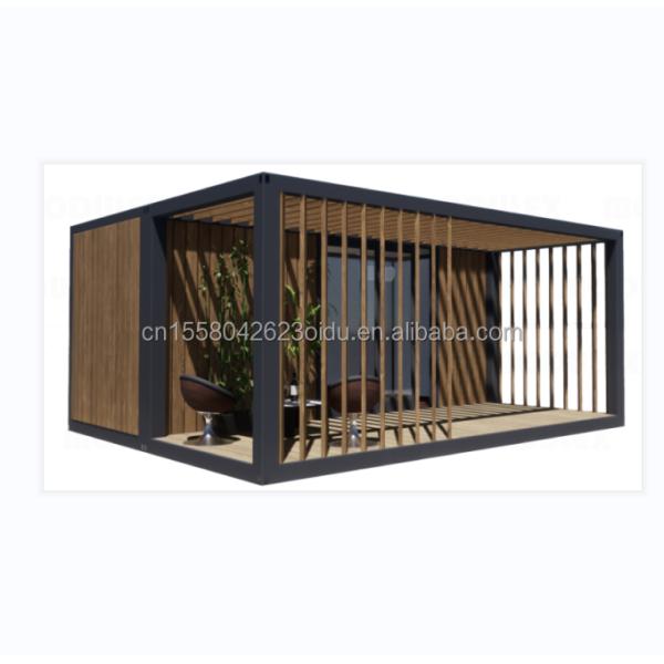 20ft Luxury Prefab Wooden House with Kitchen Bathroom and Outdoor BBQ Flat Pack Simple Installation Materials