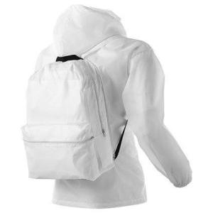 Rain Jacket Backpack Promotional 190t Polyester With Custom Logo Packable Jacket Backpack