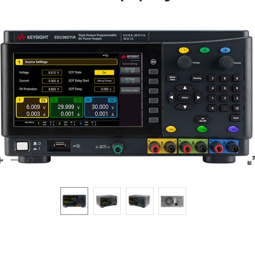 Keysight EDU36311A DC Power Supply in rack configuration