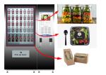 Public Salad Jar Vending Machine With Conveyor System For Gym University