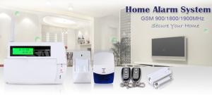 LCD Display Touch Keypad GSM SMS Home Alarm System with 30 wireless zone