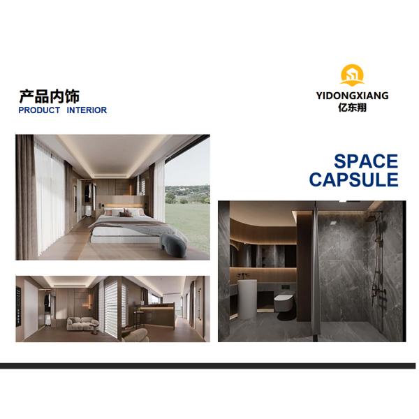 Prefab Modular Container House for Hotels with Glass Wool Insulation