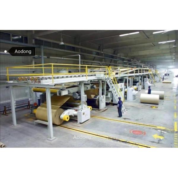 7Layer Corrugated Cardboard Making Machine , Paperboard Production Line