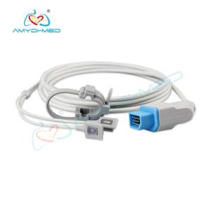 China Nihon Kohden Reusable Spo2 Sensor 15 Pin Connector Customized Cable Length on sale
