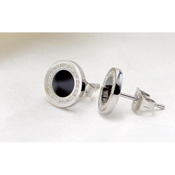 316L Stainless Steel Jewelry Fashion Jewellery Earrings Fashion Earring for Men Black Shell Earring