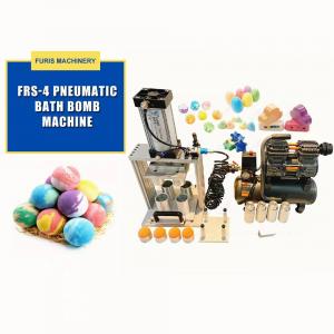 China Hot Sale Pneumatic Manual Small Single four mold Bath Fizzer Bath Bombs Press Making Forming Machine wholesale