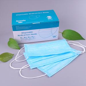 China Foldable Disposable Protective Face Mask , Antibacterial Elastic Ear Loop Mask wholesale