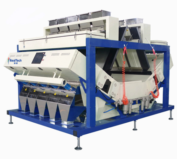 8chutes rice color sorter, suitable for huge capacity rice mills, CCD color sorter of huge capacity for big mills