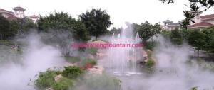 China Fully Setting Pool Fog System High Pressure Fogging Machine Remote Control on sale