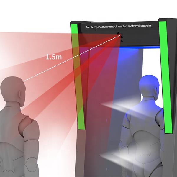 Reliable Walk Through Body Temperature Scanner With Disinfection Function