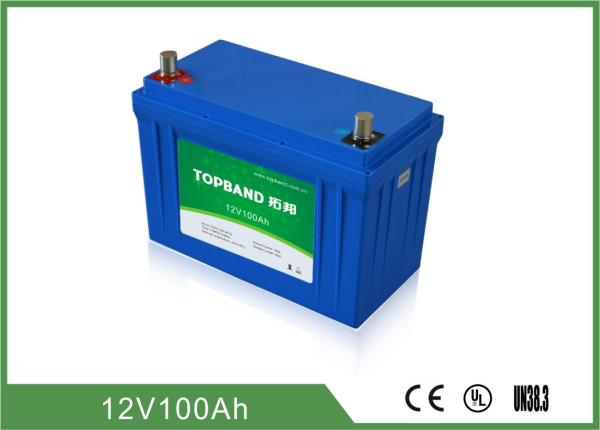 Quality Topband Lithium Phosphate Battery 12V 100Ah With High Larger Terminals for sale