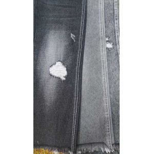 Black Cotton Polyester Viscose Denim Fabric 10x7 JSD3022B