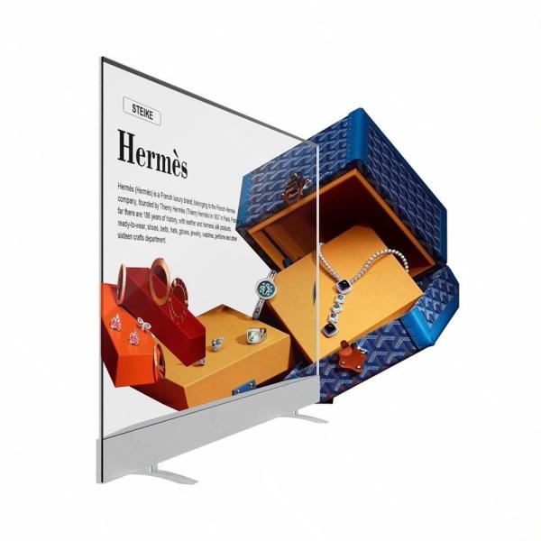 55 Inch Transparent Oled Display 4K High Definition Touch Interaction