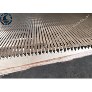 Flat Wedge Wire Screen Panels Anti - Corrosion Welding Technique
