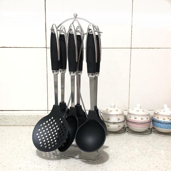 Non-stick 7 Pcs Nylon Cooking Tools Set Solid and Durable for Eco-friendly Kitchen