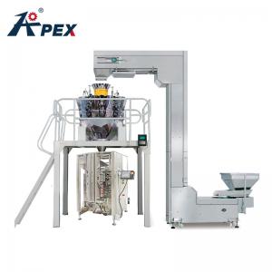 China Computer Control Snack Food Packing Forming Vertical Continuous Filling Pouch Food Automatic Plastic Bag Sealing Machine on sale