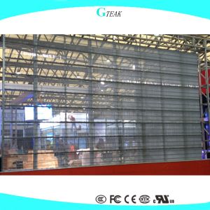 See through transparent led display window advertising