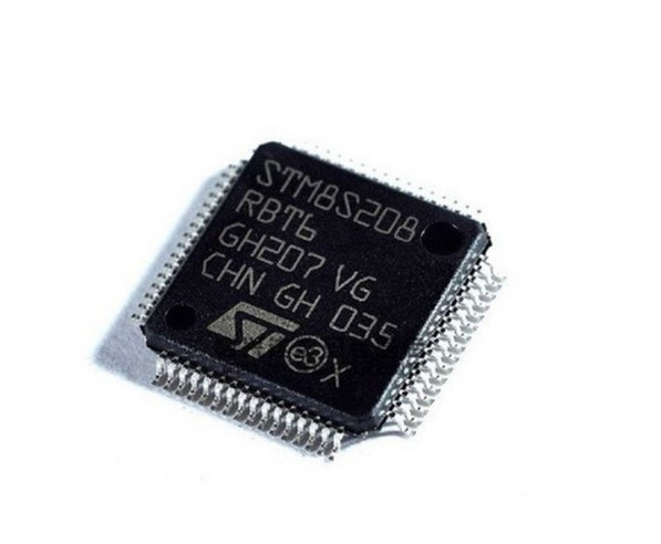 MCU 24MHz, 8-Bit MCU LQFP-64 STM8S208R8T6 Suitable for smart door lock and fingerprint lock scheme