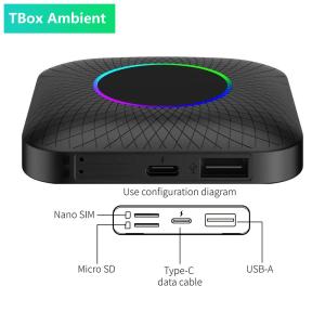 China Multi Media New Cpc200 Tbox Ambient Wireless Adapter Carplay Usb 128 Gb Sim Tf Card Slot Wireless Mouse Remote Control Car Play Box Ai Android 13 wholesale