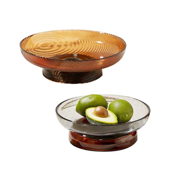B2B Custom logo & Size Glass Fruit Plates|Wholesale for Restaurants/Hotels | Factory Direct Bulk Order