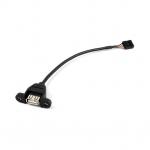 Micro usb to female USB 2.0 extension cable black color, ODM/OEM welcome