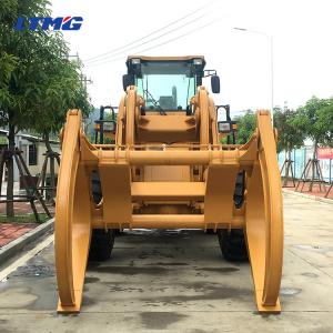 China 12 Ton Grapple Large Front End Loader With Air Conditioner 199kw Rated Engine Power wholesale
