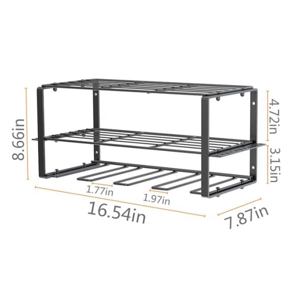 Customized Logo Tool Storage Rack for Cordless/Hand Drill in Home Garage Wall Workshop