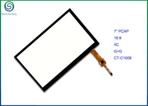 China IIC Interface PCAP Projected Capacitive Touch Screen , 7&quot; Touch Panel With Aspect Ratio 16:9 wholesale