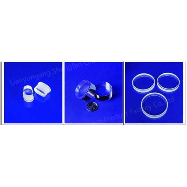 Clear quartz glass sheet fused silica quartz disc 92% visible light transimittance
