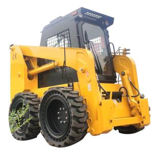 HTS75 Hydraulic Skid Steer Machine With Bucket Grapple Attachment
