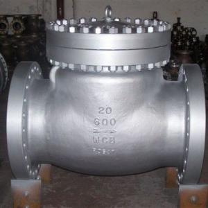 China ANSI 600LB RF Industrial Flanged Check Valve , Carbon Steel Swing Type Check Valve wholesale