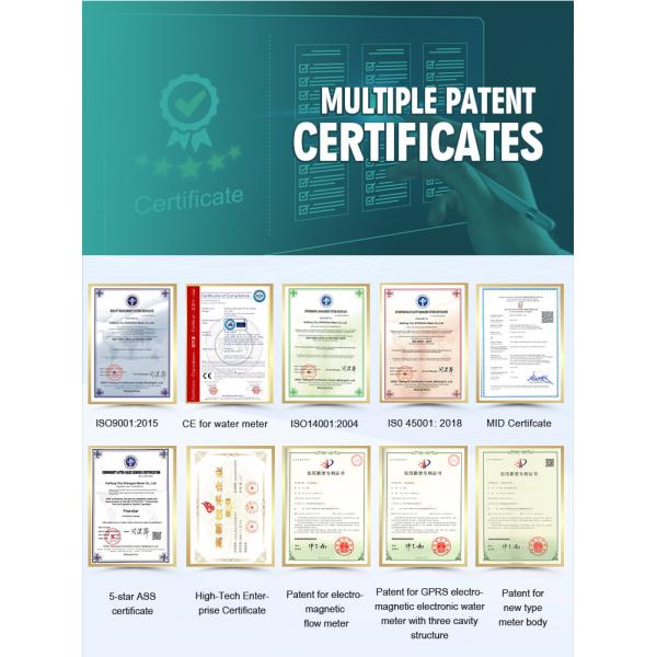 DN20 Radio Frequency Electronic Ic Card Prepaid Water Meter Ic Digital