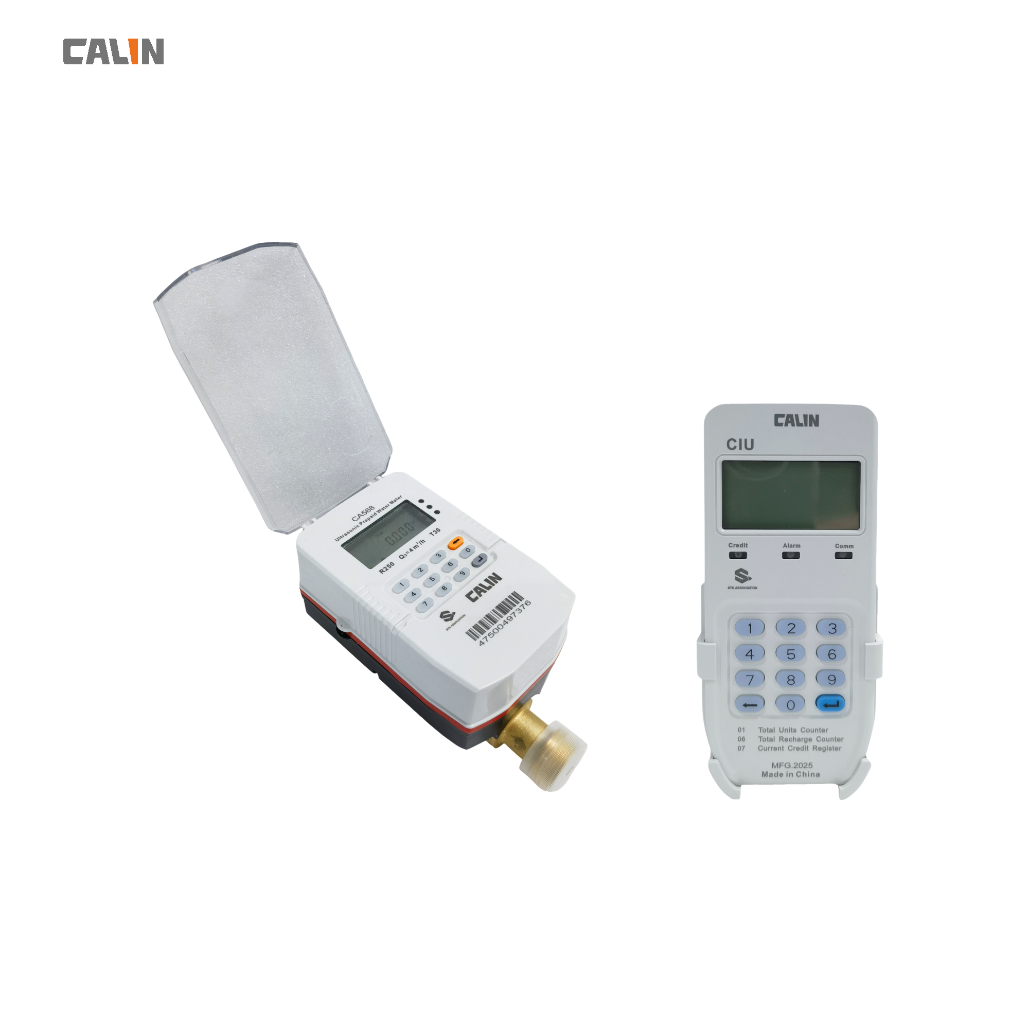 STS Split Keypad Water Prepaid Meters With RF Communication , Class B Accuracy