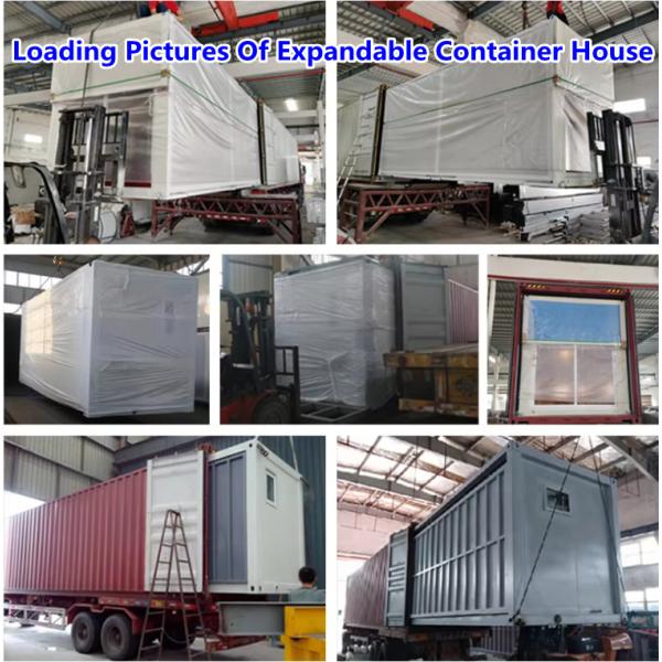 Wholesale 20FT/30FT/40FT Customized Plastic Film Packaging Foldable Expandable Mobile Container House