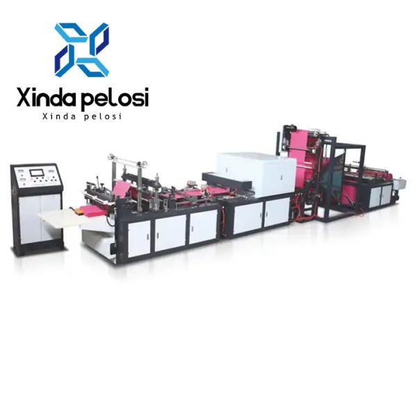 Full Automatically Non Woven Shopping Bag Making Machines With Handle Loop