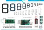 small 6 Digit 6 Inch 8 inch lure 7 Segment Led Display for the led number clock