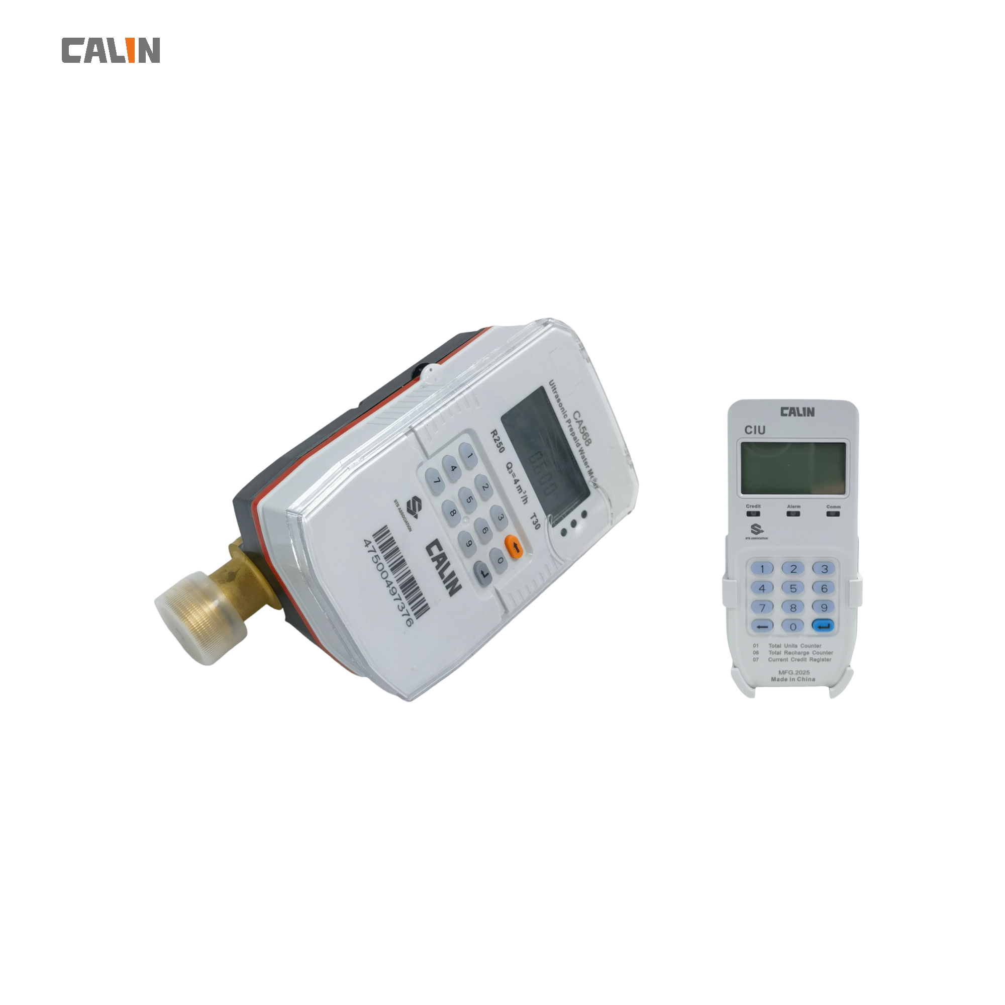 STS Split Keypad Water Prepaid Meters With RF Communication , Class B Accuracy