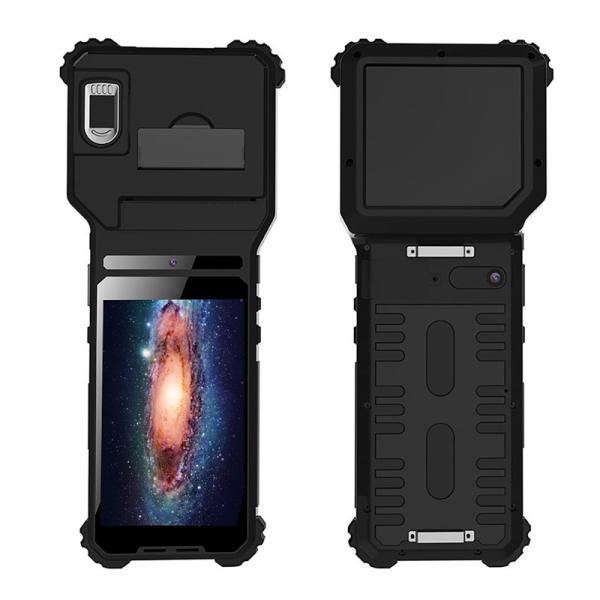 Quality IP54 6000mAh Rugged Android Tablet Pos Terminal Plastic Biometric With Printer for sale
