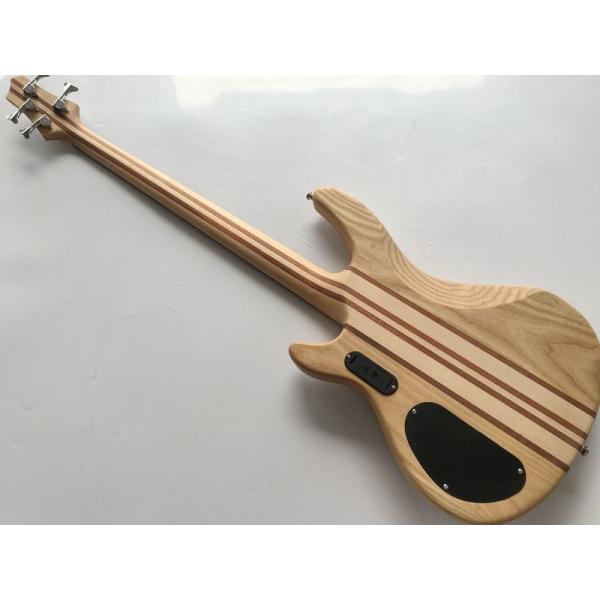 professional active electric bass guitar neck through body bass guitar with ashwood body