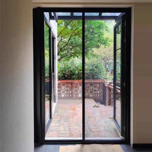 China Fly And Insect Resistance Retractable Window Screens Door System wholesale