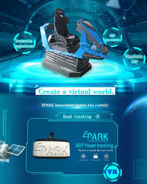 virtual reality racing car EPARK virtual environment driving game machine
