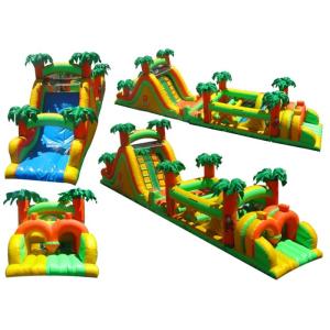 China Renting Durable Inflatable Obstacle Course For Jungle Themed Party wholesale