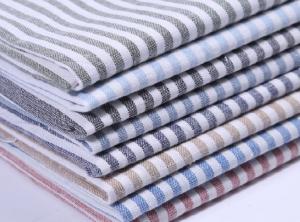 China 100% LINEN  YARN DYED FABRIC WITH STRIPE      CWT  #2121 5254 wholesale