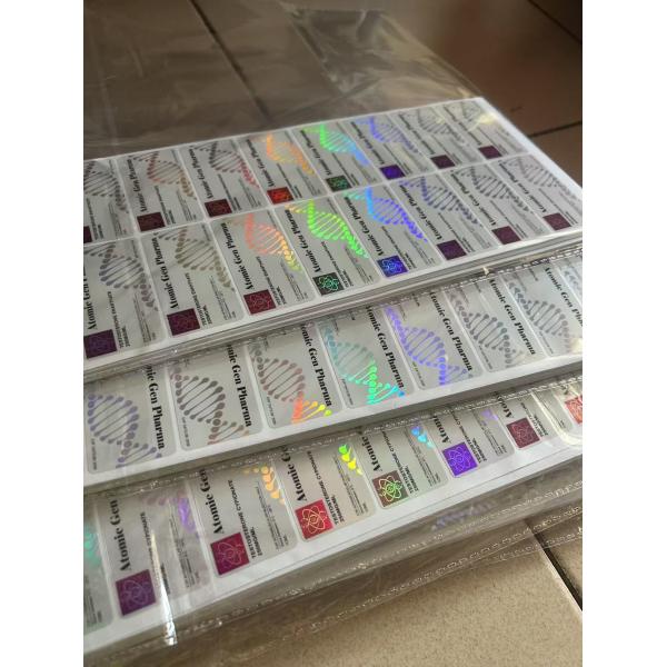 Customized Vitamin B12 Adhesive Injection Oil Labels For 10ml Glass Bottle UV PRINITNG/cmyk prinitng