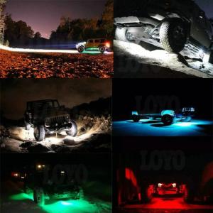China 8 Pods 2 Inch 9w Color Changing Rock Lights , IP68 Rgb Bluetooth Rock Lights wholesale