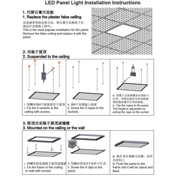Rectangle IP44 Indoor Led Flat Panel Lighting With Isolated Driver