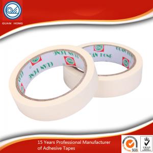 China White Flexible Masking Tape , Natural Rubber Adhesive Masking Paper Tape wholesale