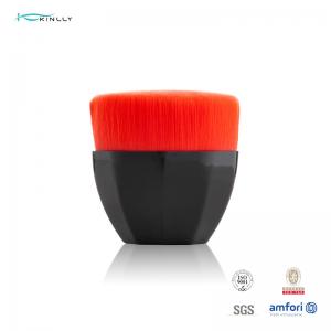 China Plastic Handle 1pcs KABUKI Synthetic Hair Makeup Brush Custom Logo wholesale